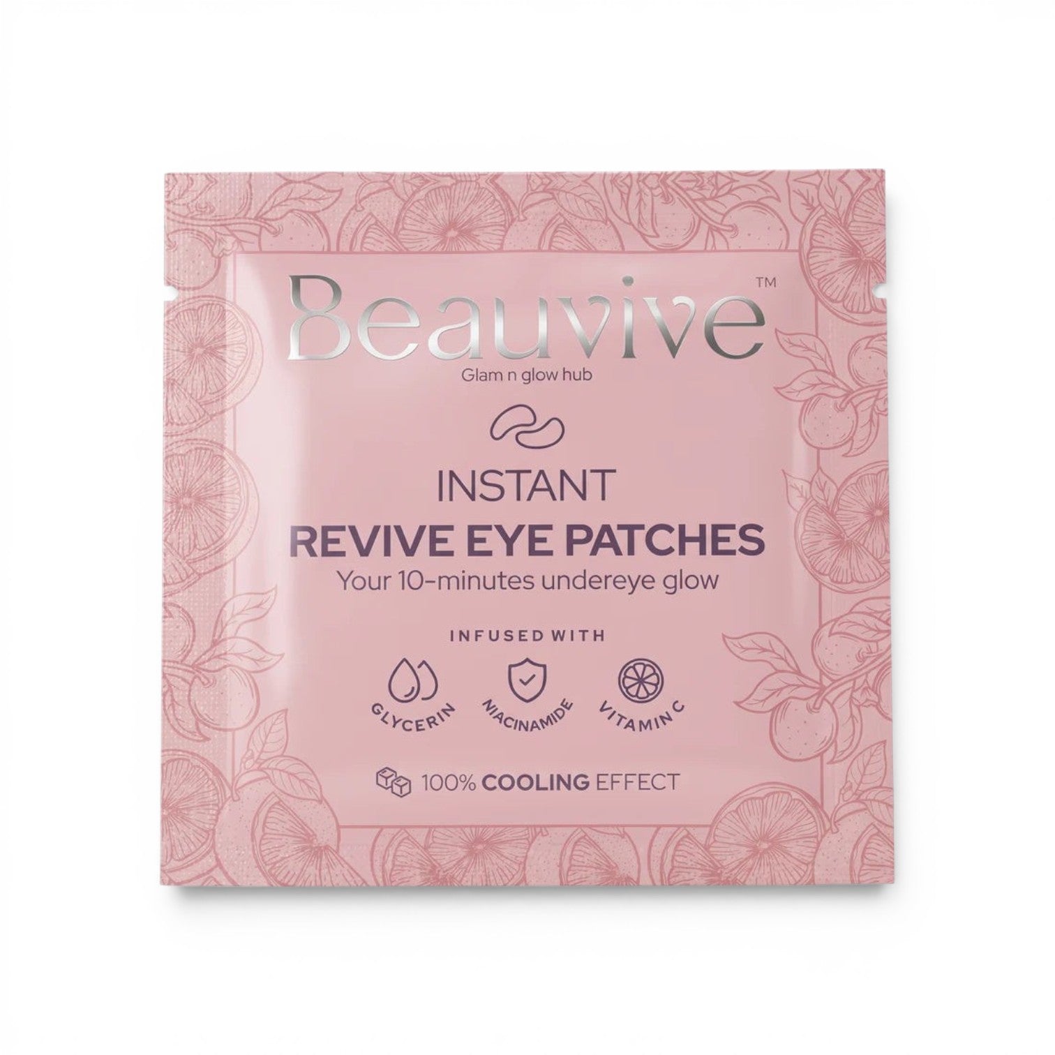 Beauvive Instant-Revive Eye Patches – Niacinamide & Vitamin C