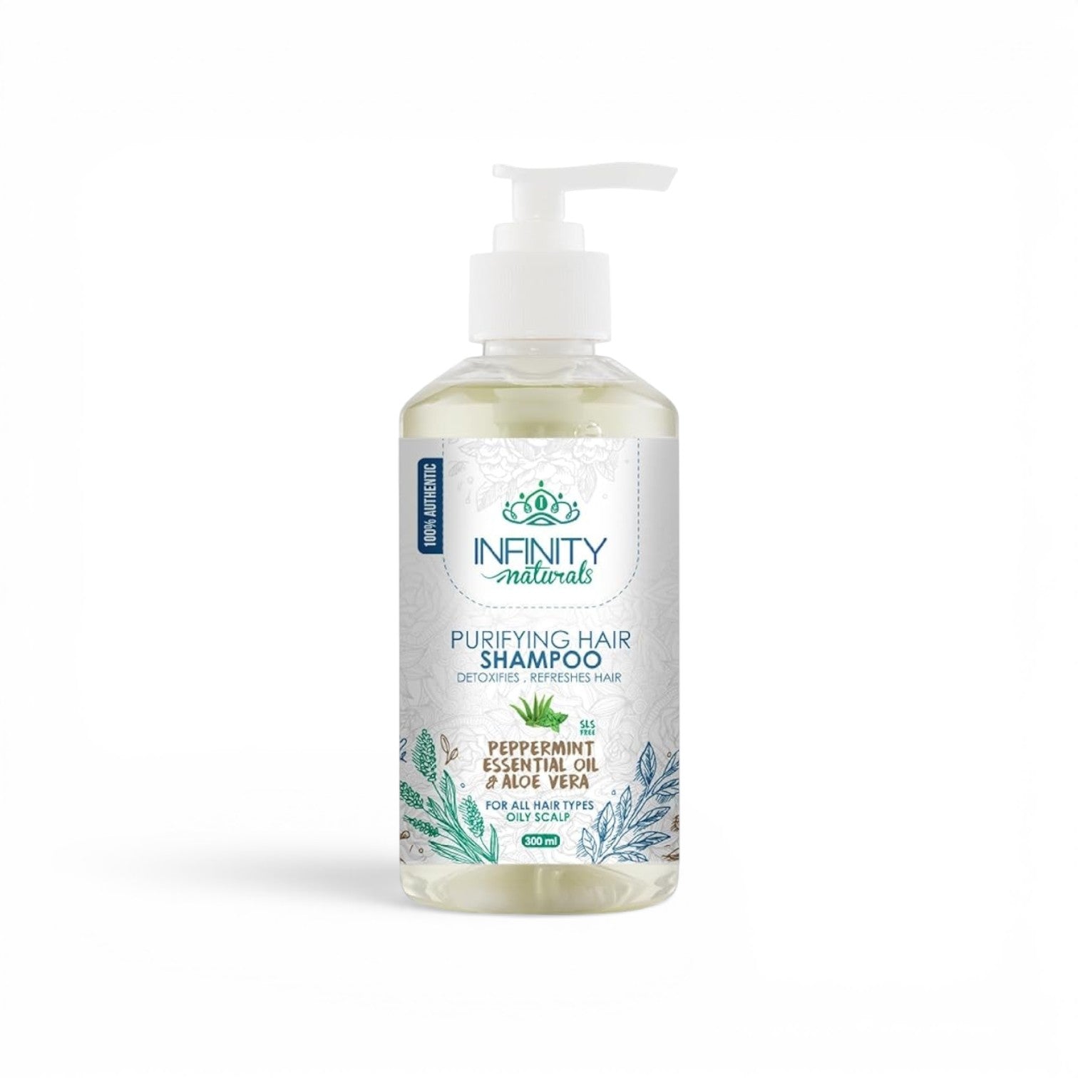 Infinity Naturals Purifying Shampoo Peppermint + Aloe Vera All hair types / oily 300 ml
