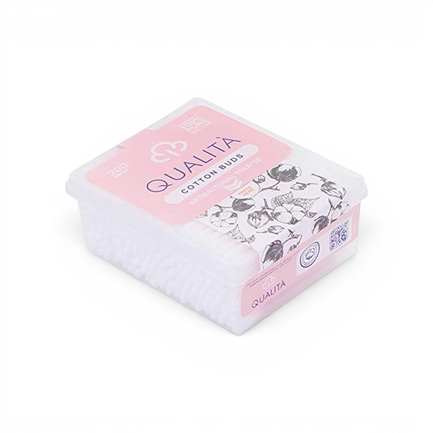Qualita Antibacterial Cotton Buds 200 Pcs