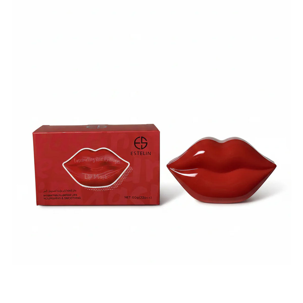 Estelin Fascinating red hydrogel lip mask moisturizing plumping lips 60 gm x 22 PCS