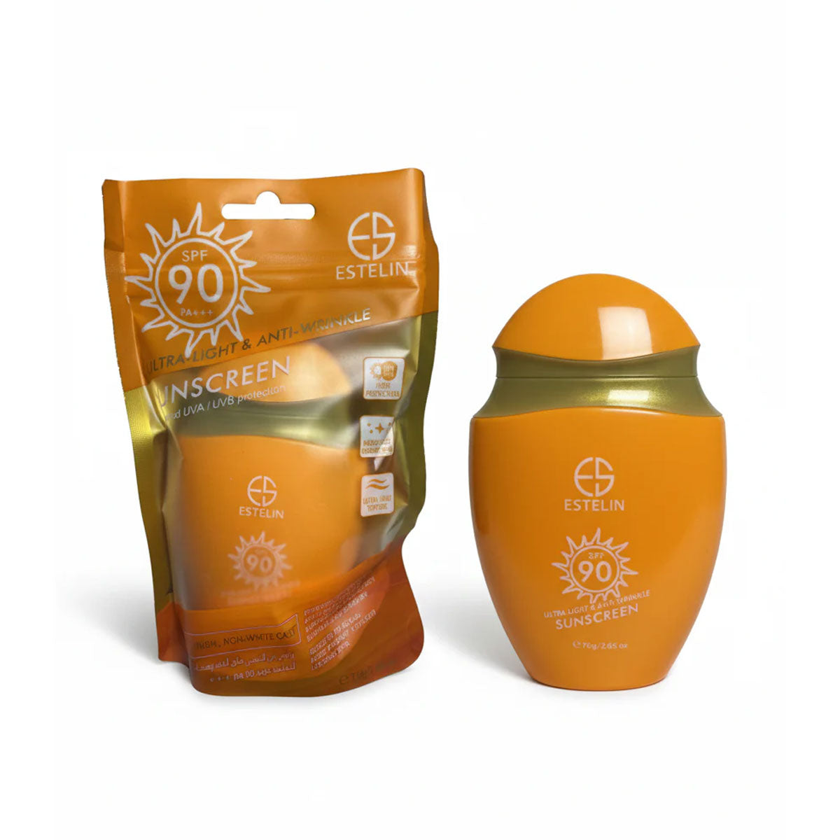 Estelin Sunscreen ultra light & anti wrinkle SPF 90 / 75 gm