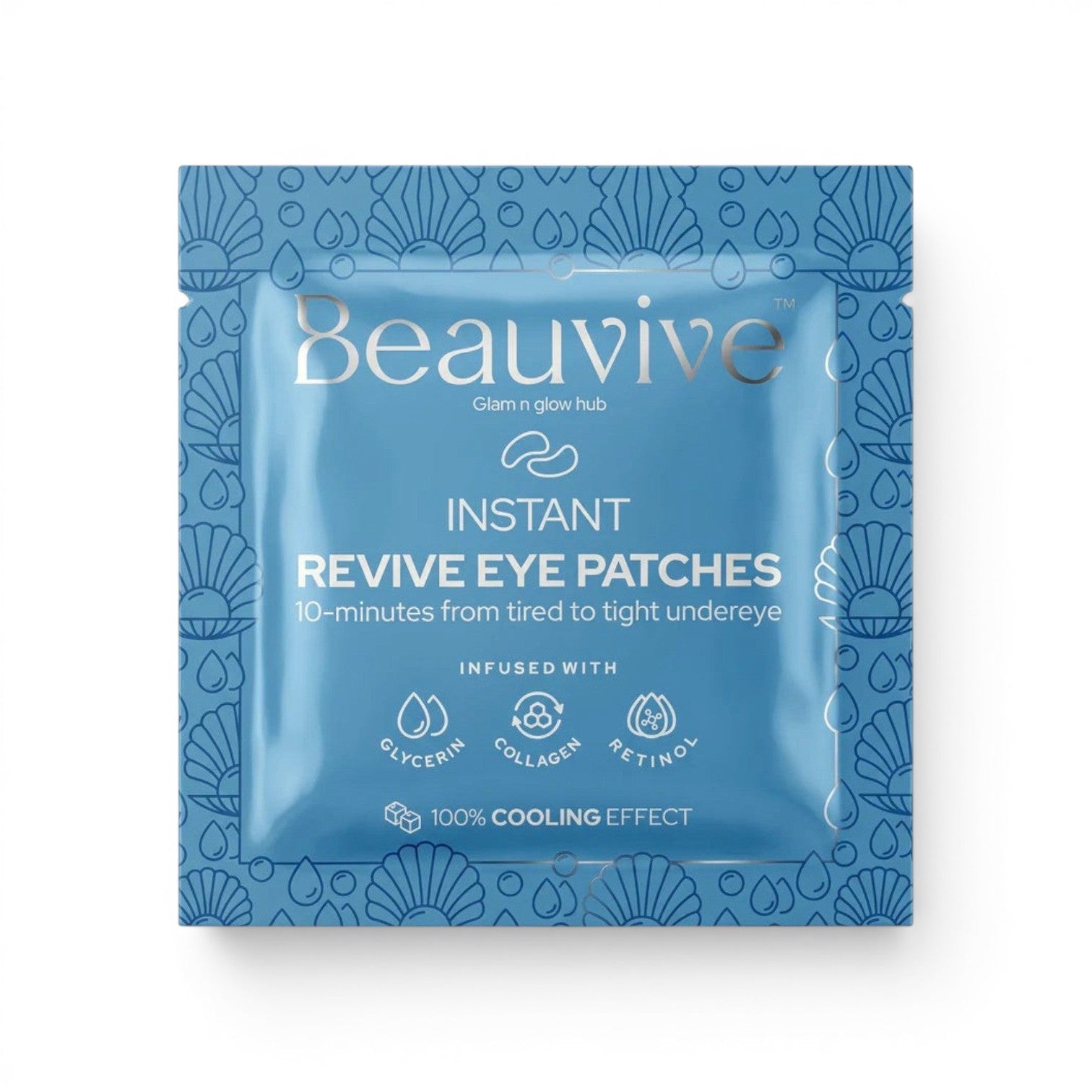 Beauvive Instant-Revive Eye Patches – Retinol & Collagen