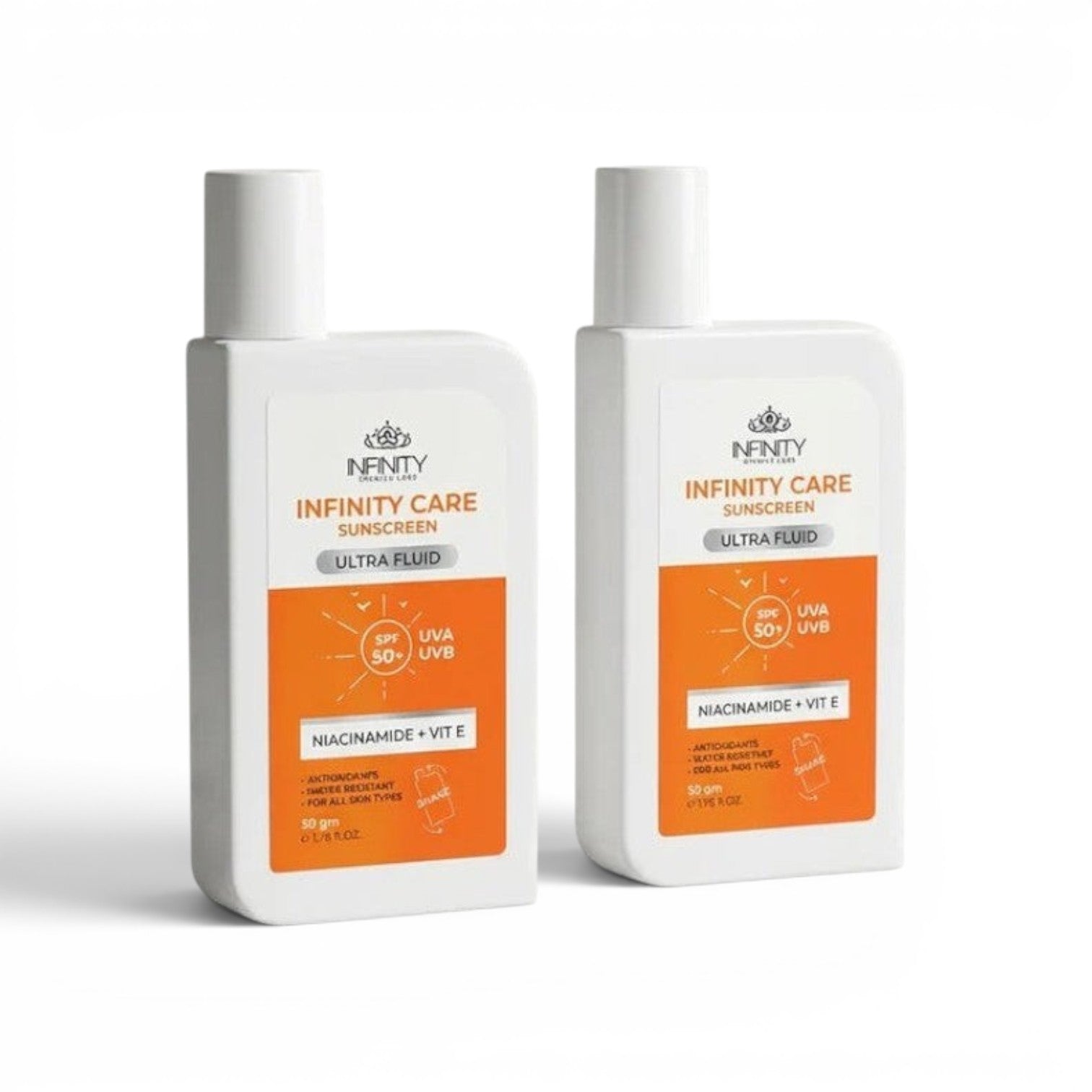 Infinity Care Sunscreen Ultra Fluid SPF50+ (1+1)