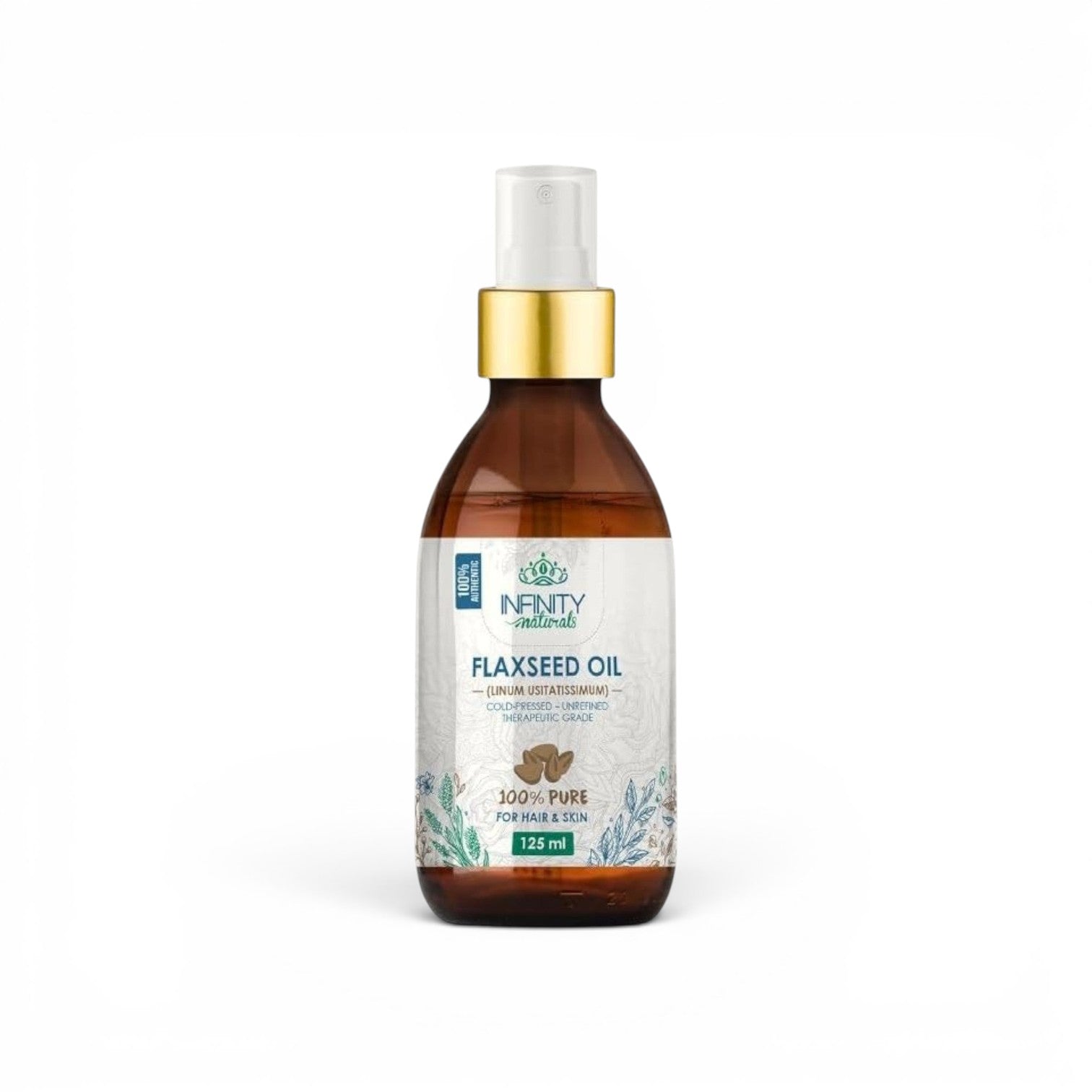 Infinity Natural 100% Pure Flaxseed Oil 125 ml