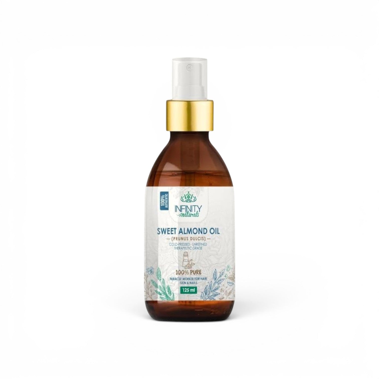 Infinity Natural 100% Pure Sweet Almond Oil 125 ml