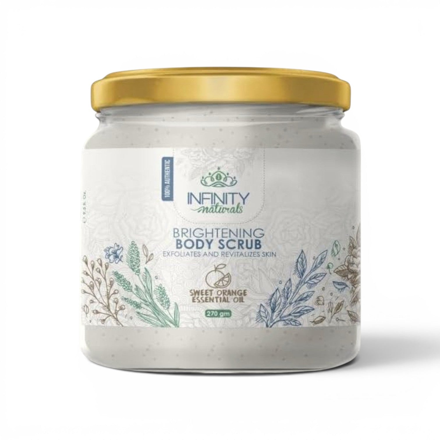 Infinity Natural Brightening Body Scrub Sweet Orange Essential Oil