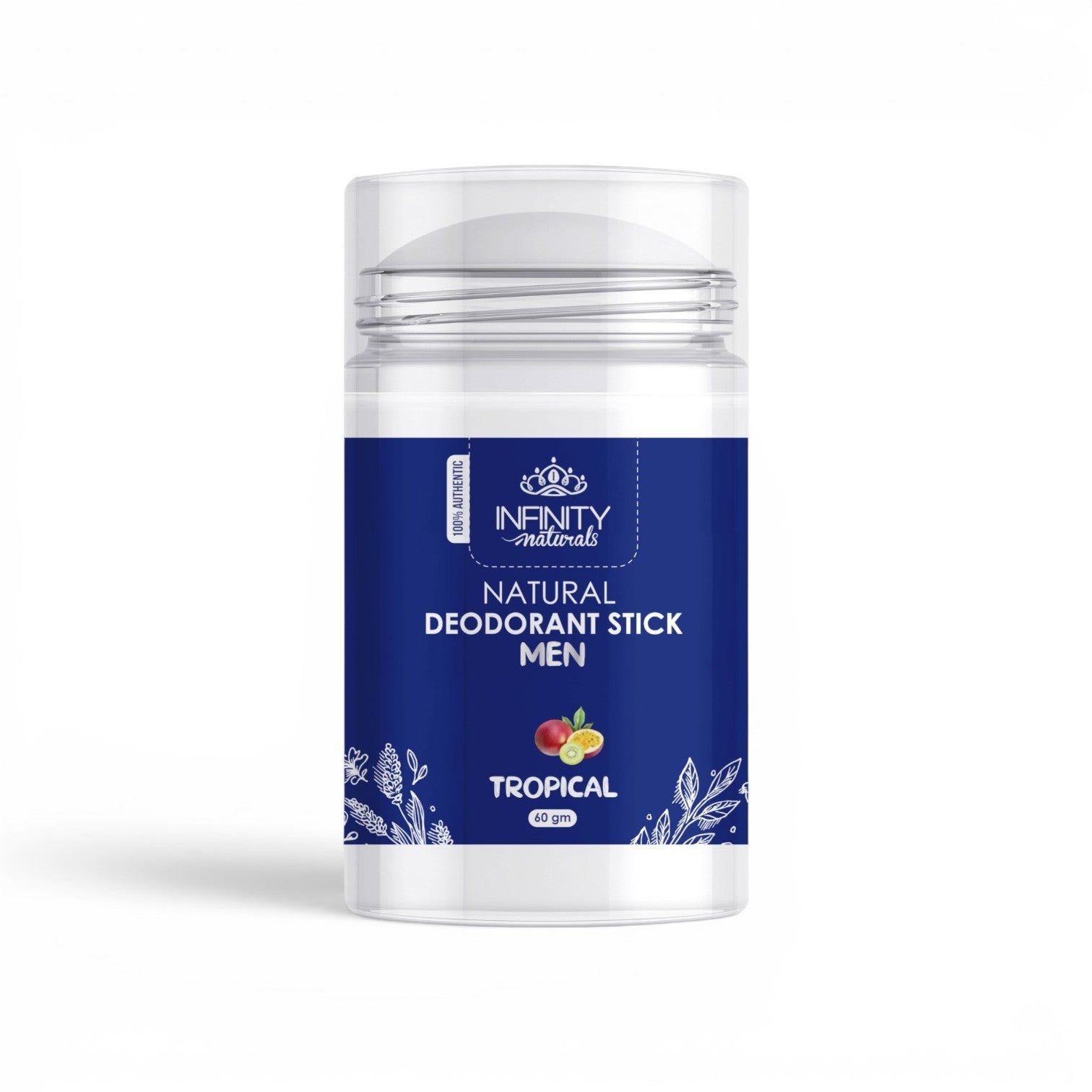 Infinity Natural Deodorant Stick Tropical for Men 60 gm