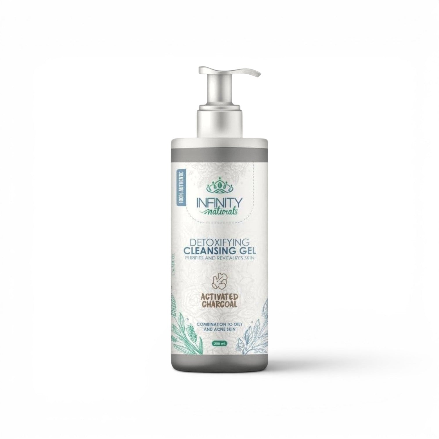 Infinity Natural Detoxifying Cleansing Gel Activated Charcoal