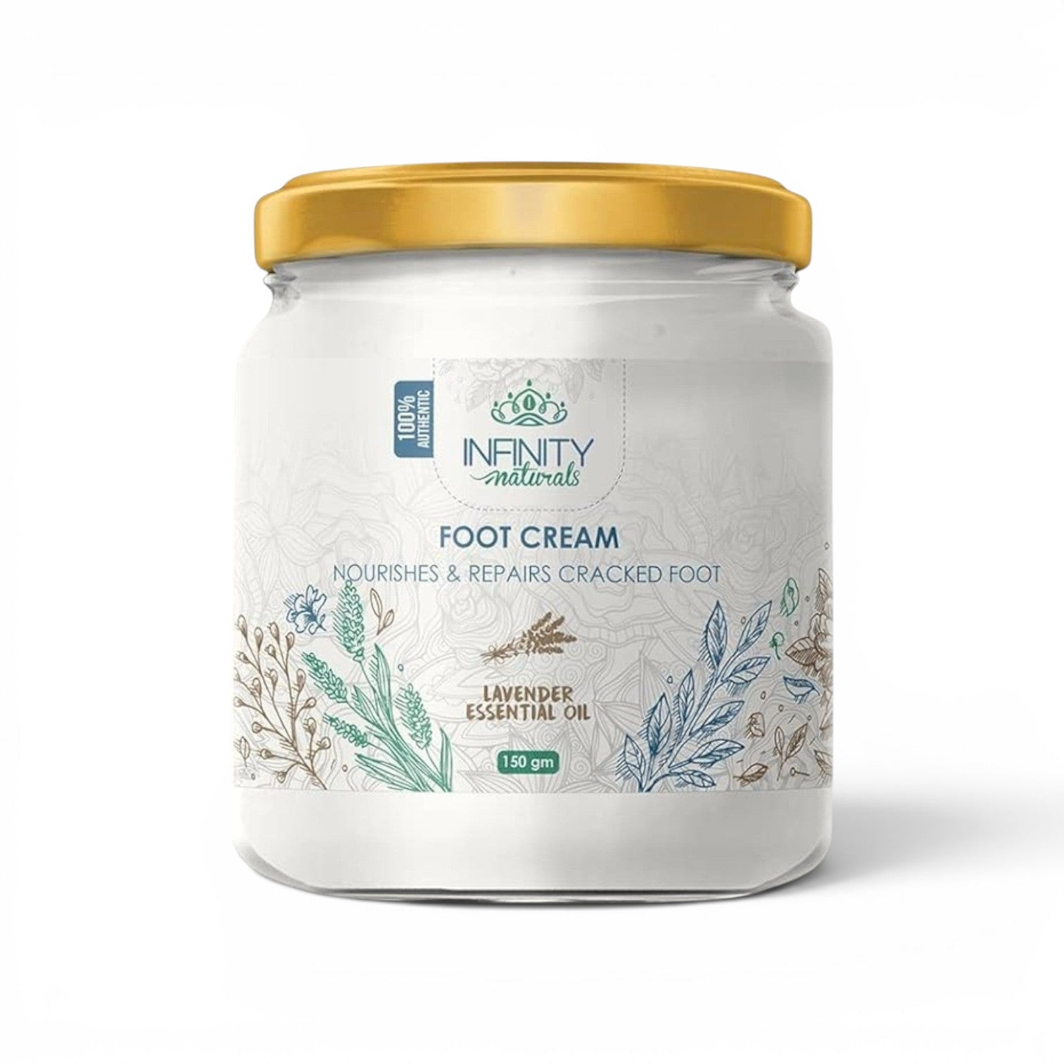 Infinity Natural Foot Cream Lavender Essential Oil 150 gm