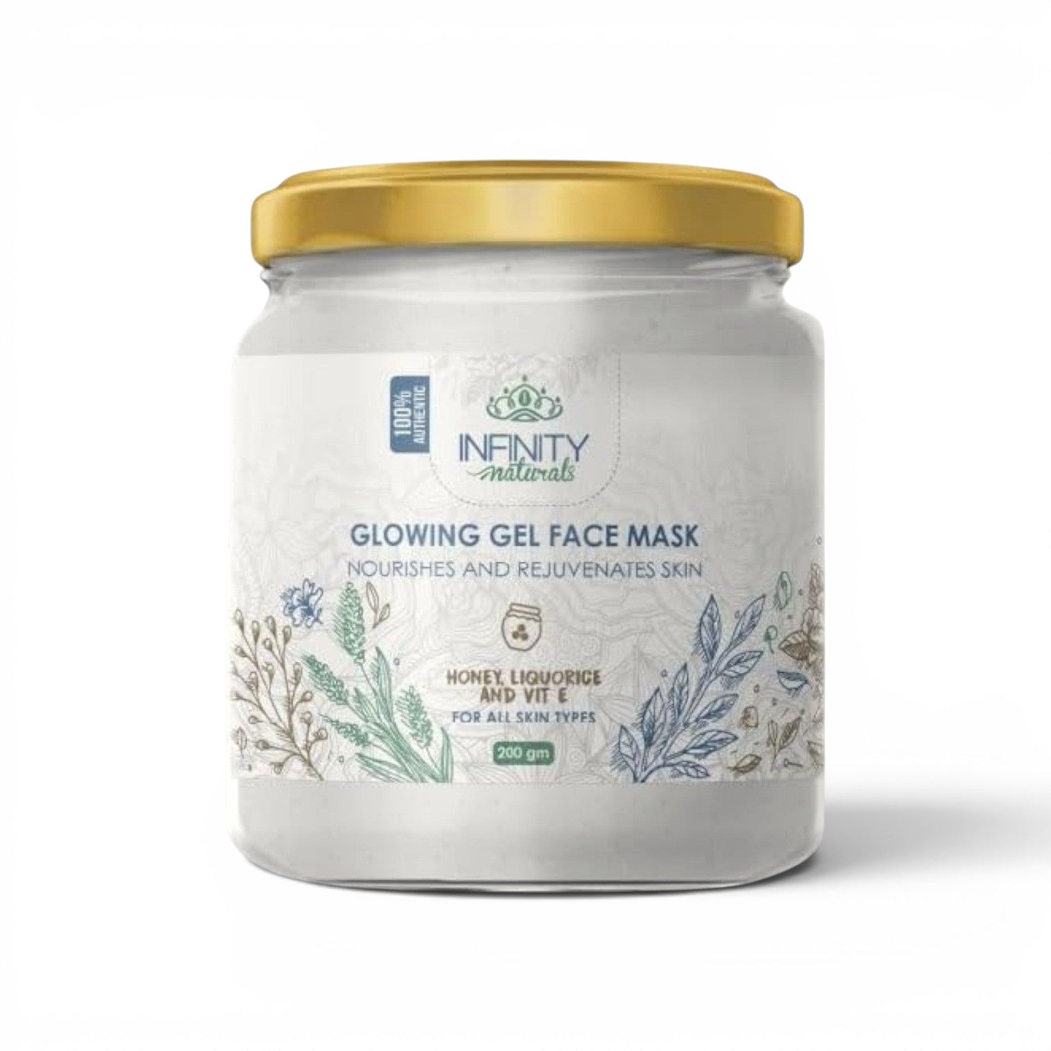 Infinity Natural Glowing Facial Mask Honey and Liquorice 200 gm