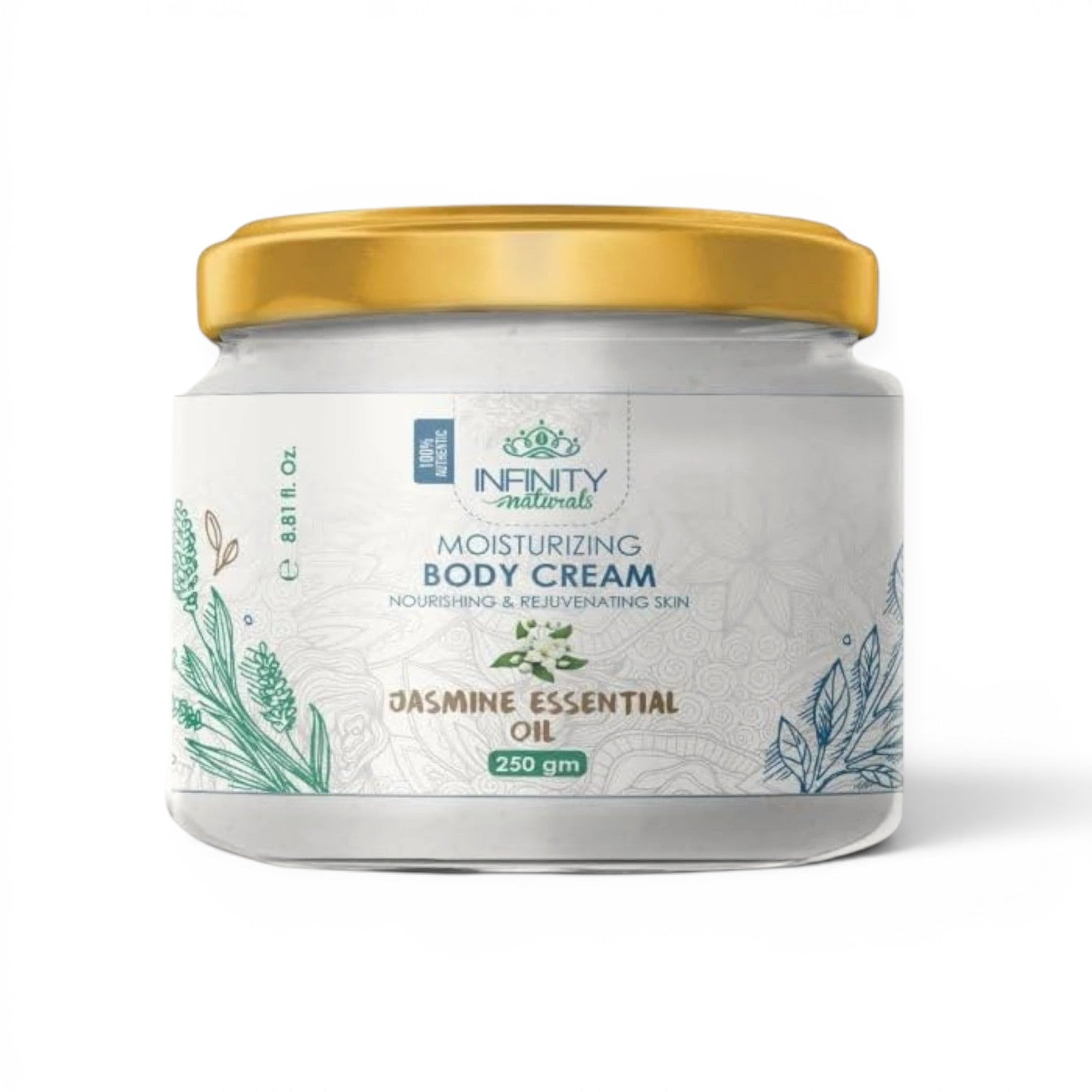 Infinity Natural Moisturizing Body Cream Jasmine Essential Oil 250 gm
