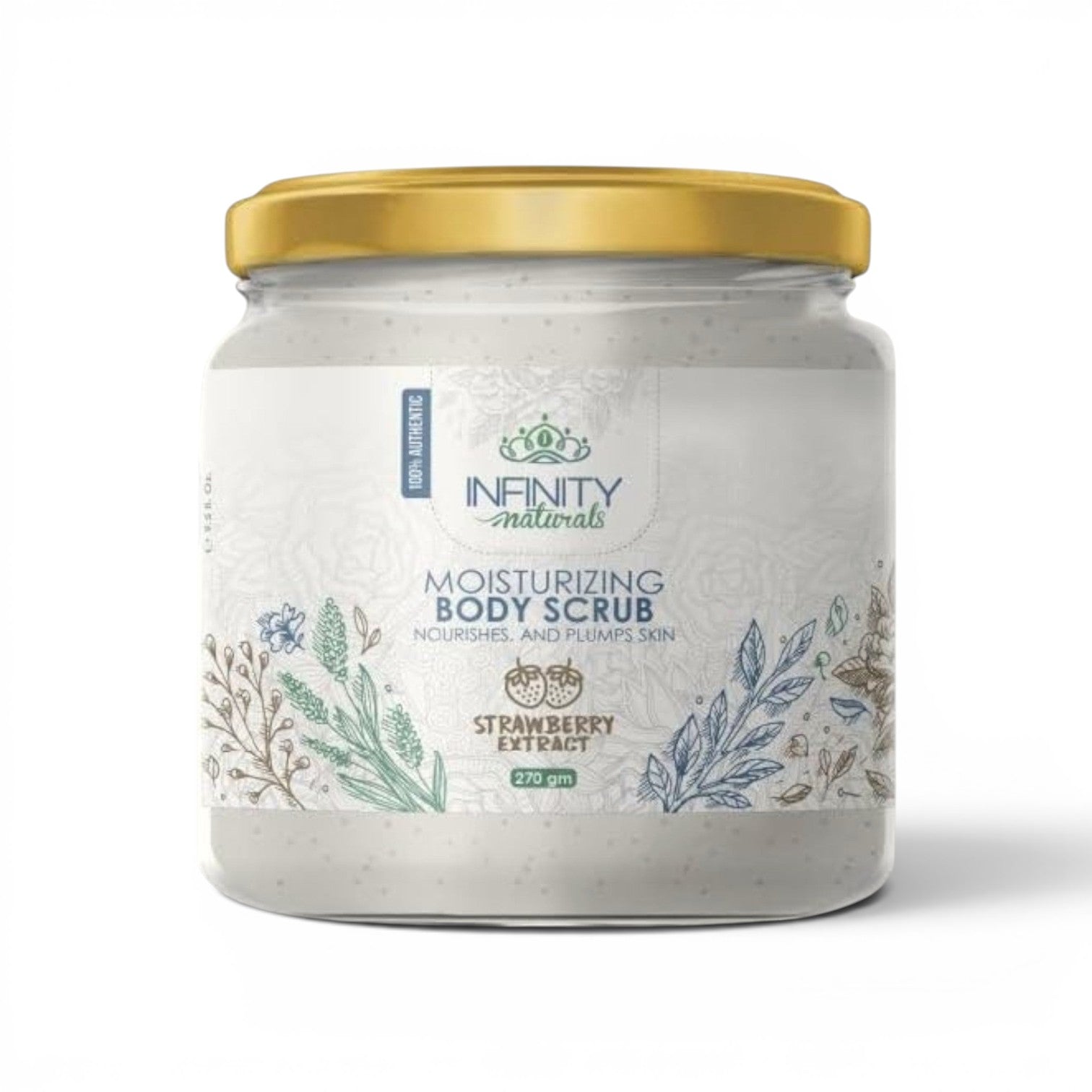 Infinity Natural Moisturizing Body Scrub Strawberry Extract 270 gm