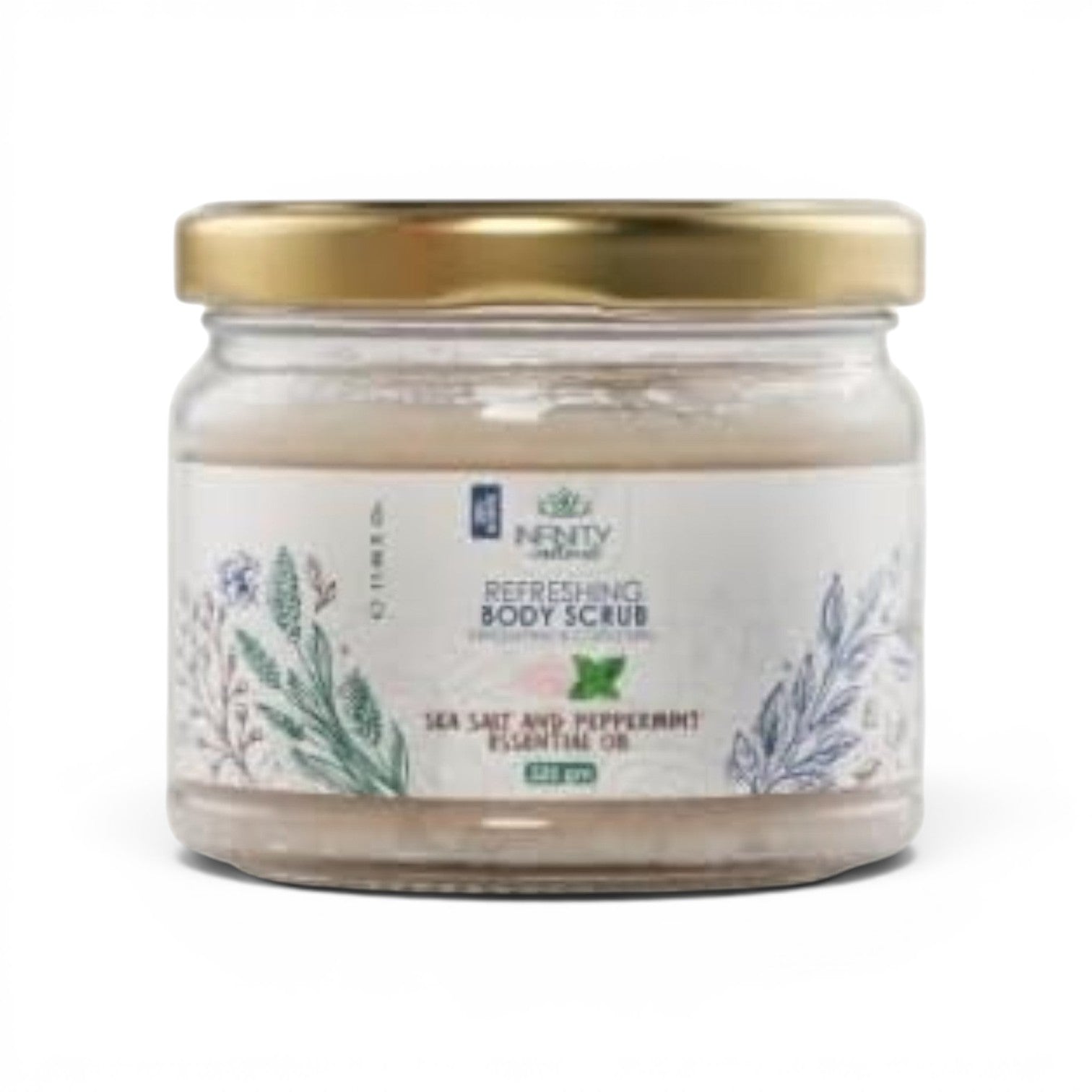 Infinity Natural Refreshing Body Scrub Sea Salt & Peppermint Essential Oil