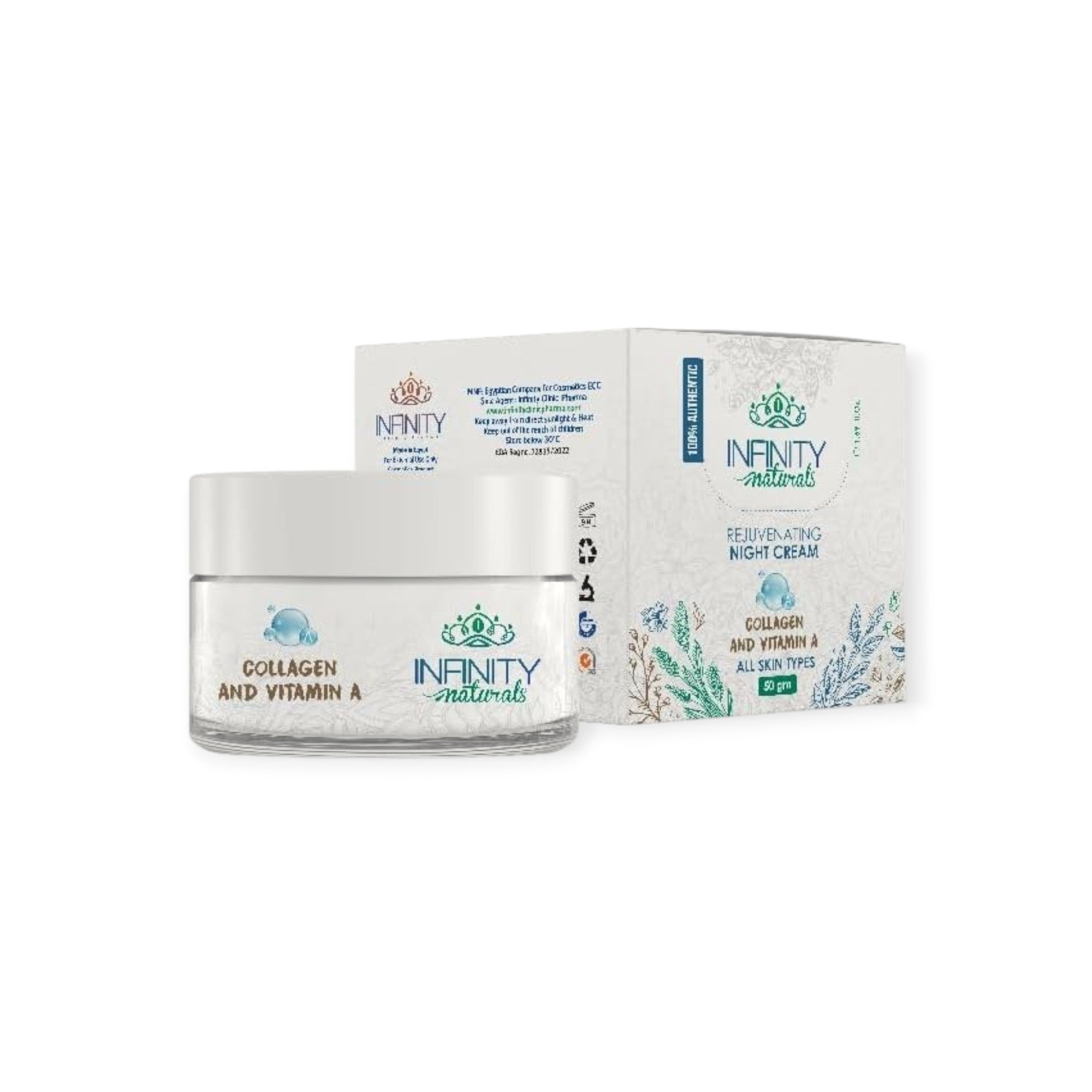 Infinity Natural Rejuvenating Night Cream Collagen & Vitamin A 50 ml