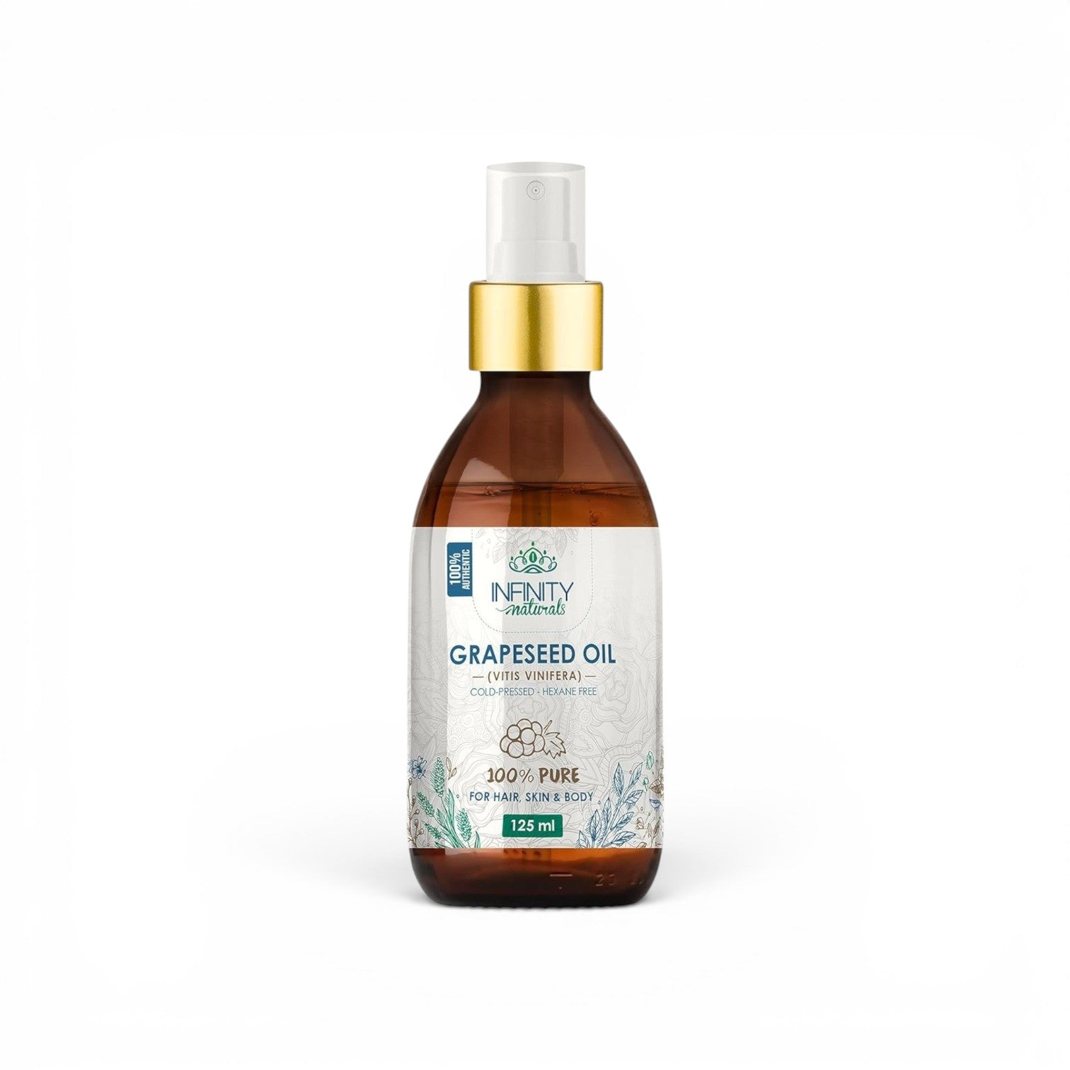 Infinity Naturals 100% Pure Grapseed Oil 125 ml