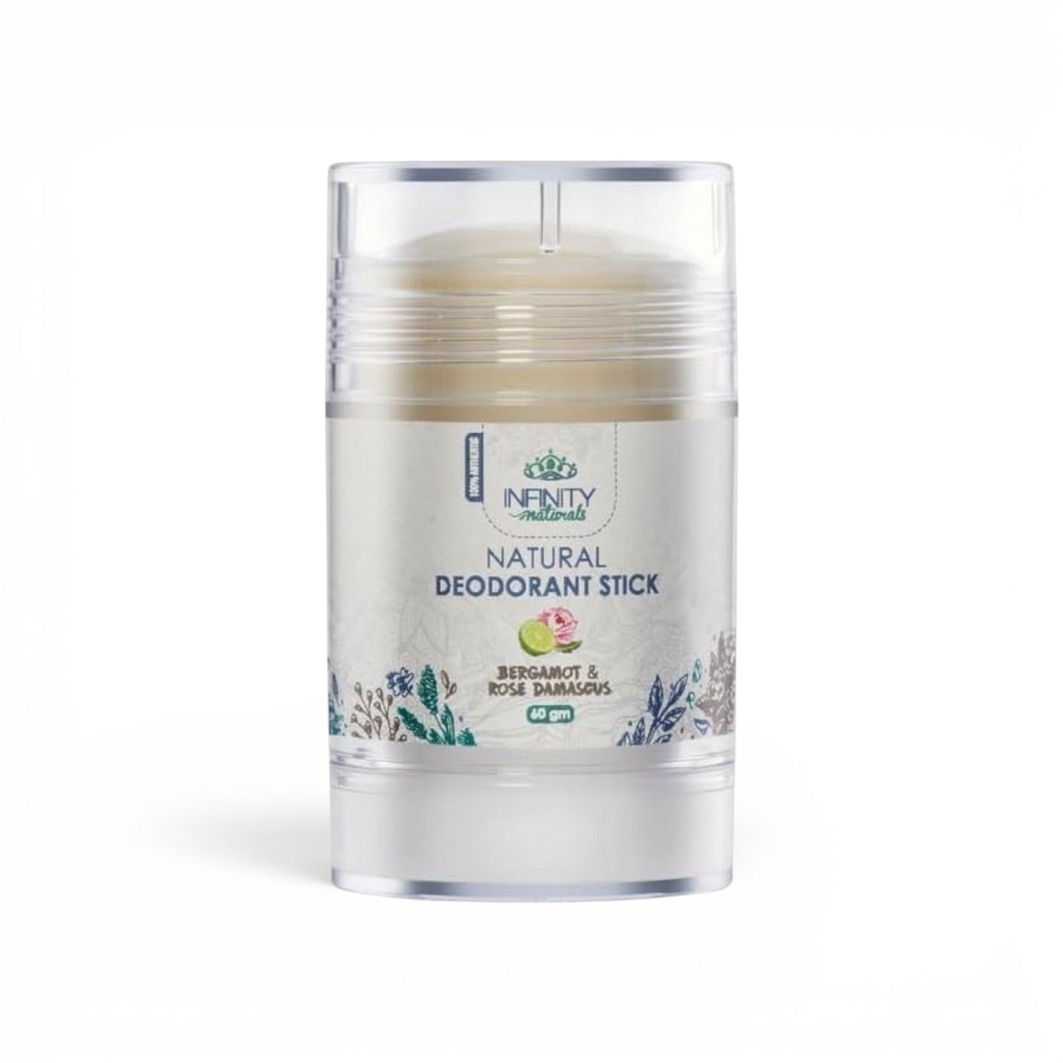 Infinity Naturals Deodorant Stick Bergamot & Rose Damascus 60 ml