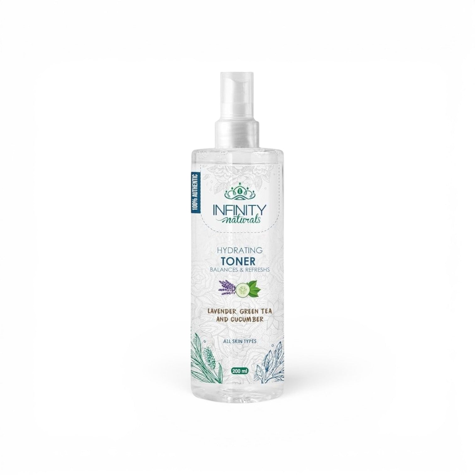 Infinity Naturals Hydrating Toner Lavender , Green Tea , Cucumber 200 ml