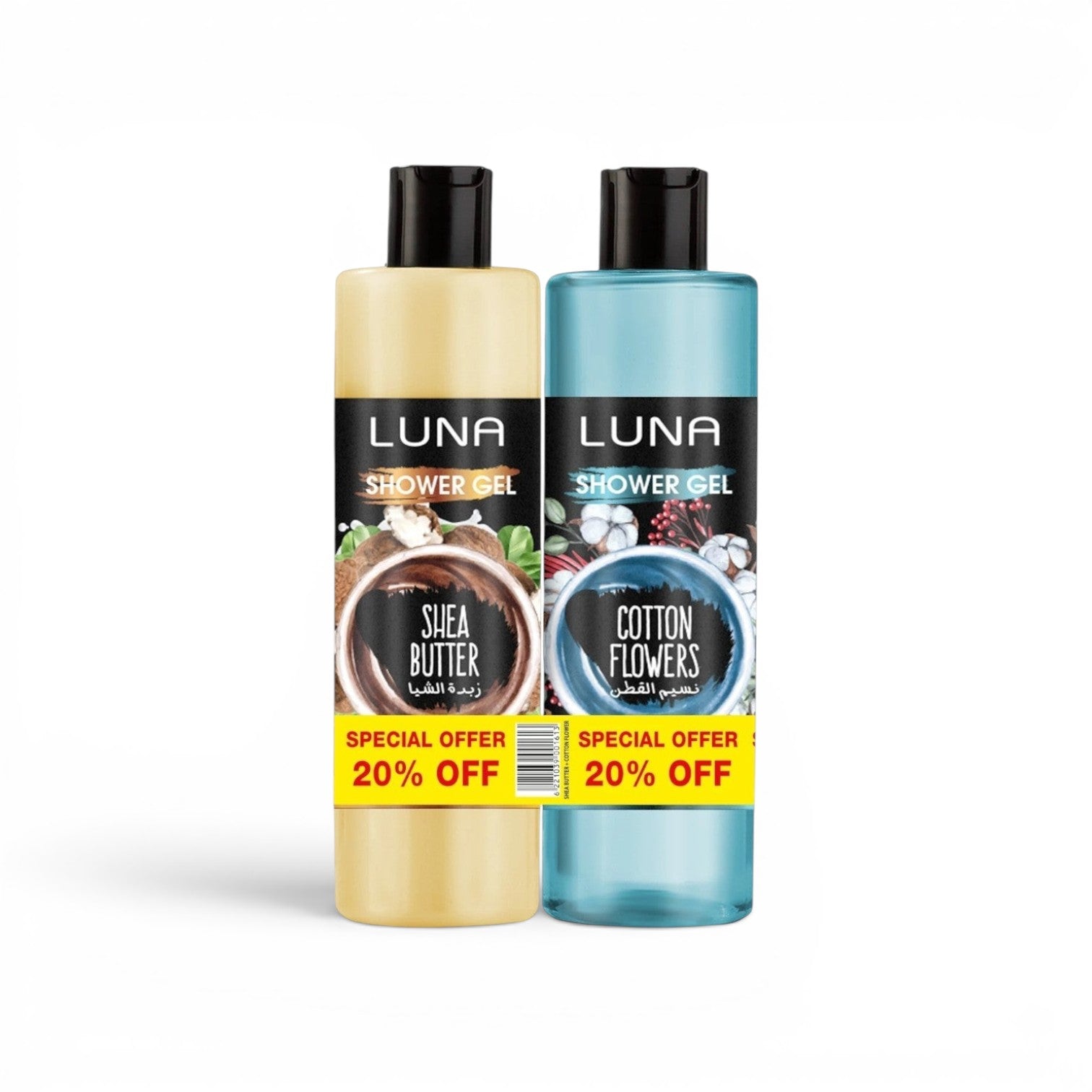 Luna Shower Gel 500ml Shea + Cotton Flower - 20%Price OFF
