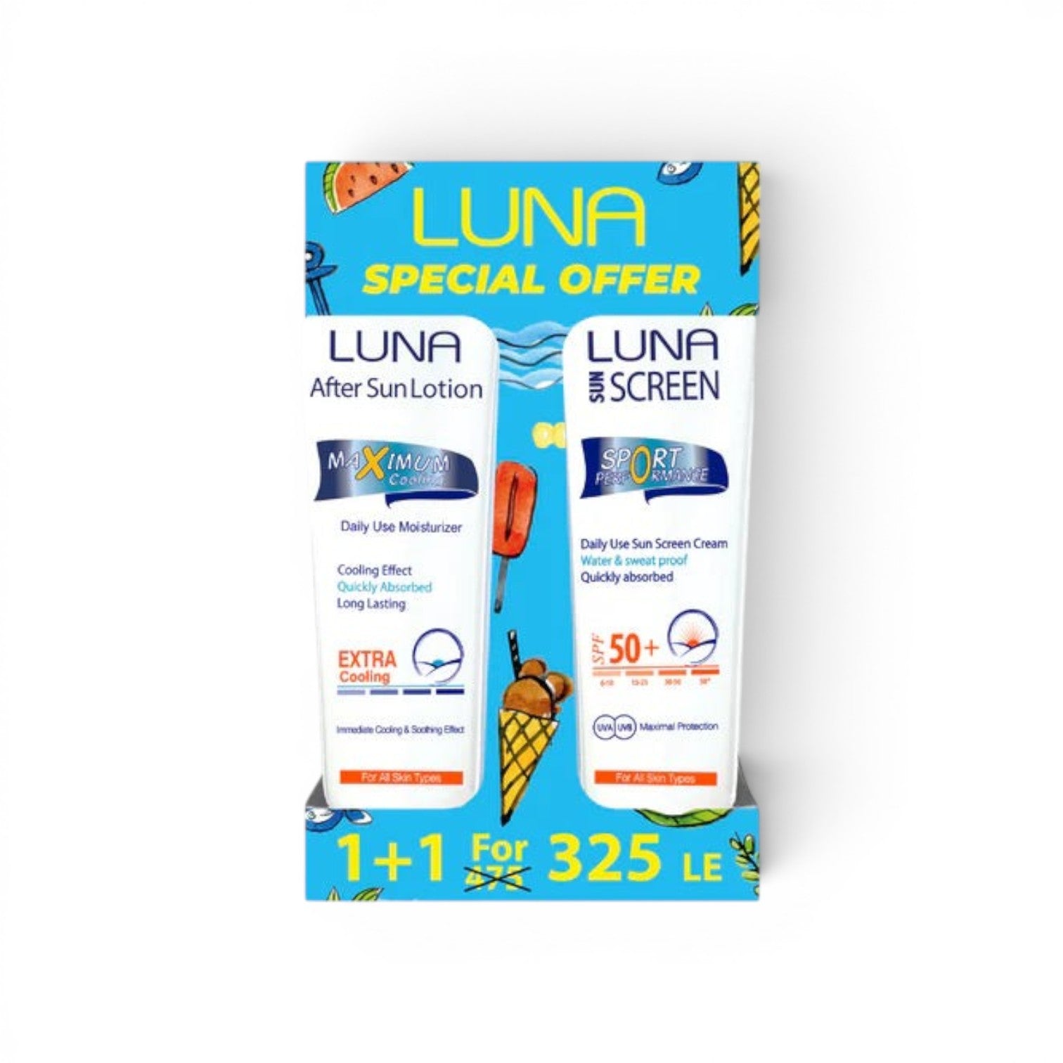 Luna Sun adult promo pack ( 1 spf 50+1 after sun lotion )