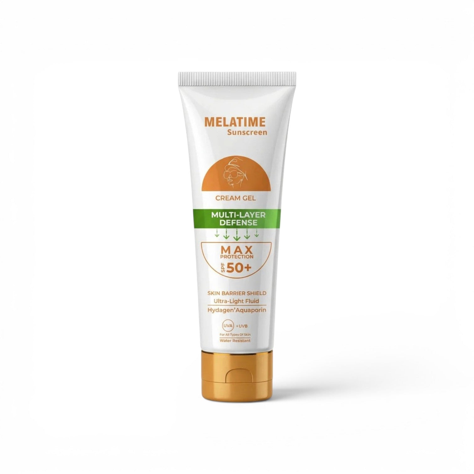 Melatime sunscreen cream gel SPF 50+ - 60gm