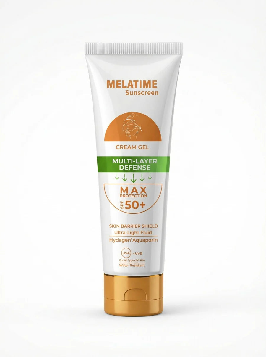 Melatime sunscreen cream gel SPF 50+ - 60gm