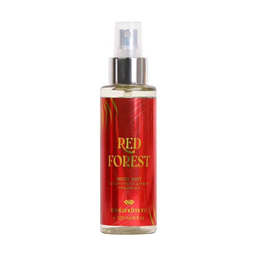 Red forest splash