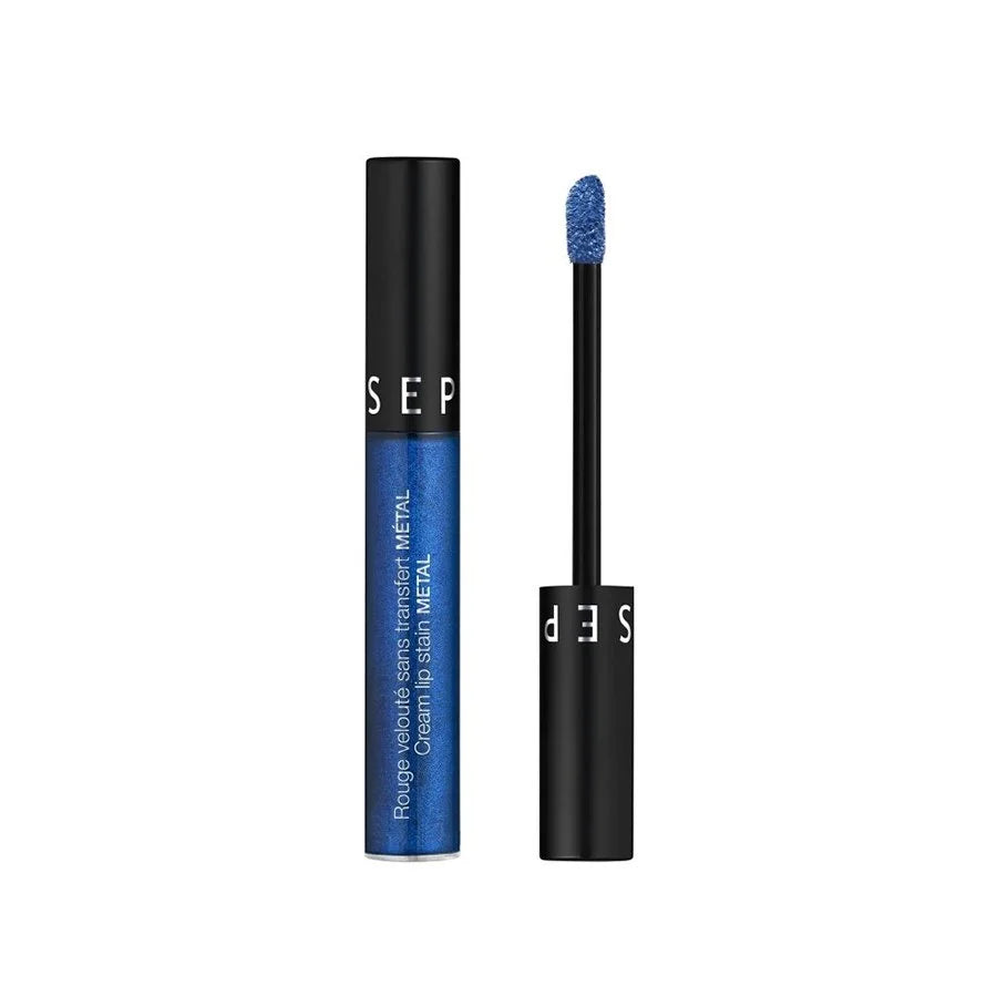 SEPHORA 47- 116 Galatic Biue Rouge Cream Lip Stain Metal