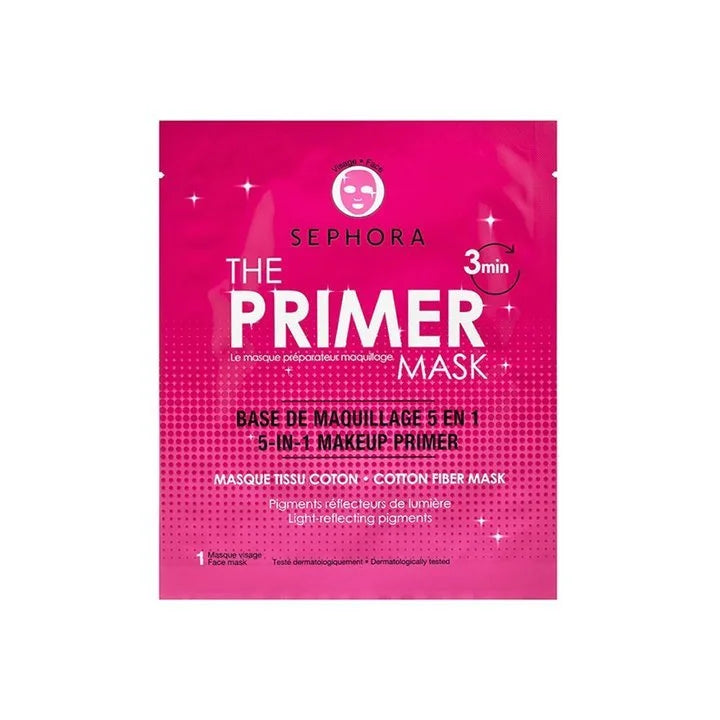 SEPHORA Clarins The Primer Mask 5 in 1 Makeup Primer Cotton Fiber Mask
