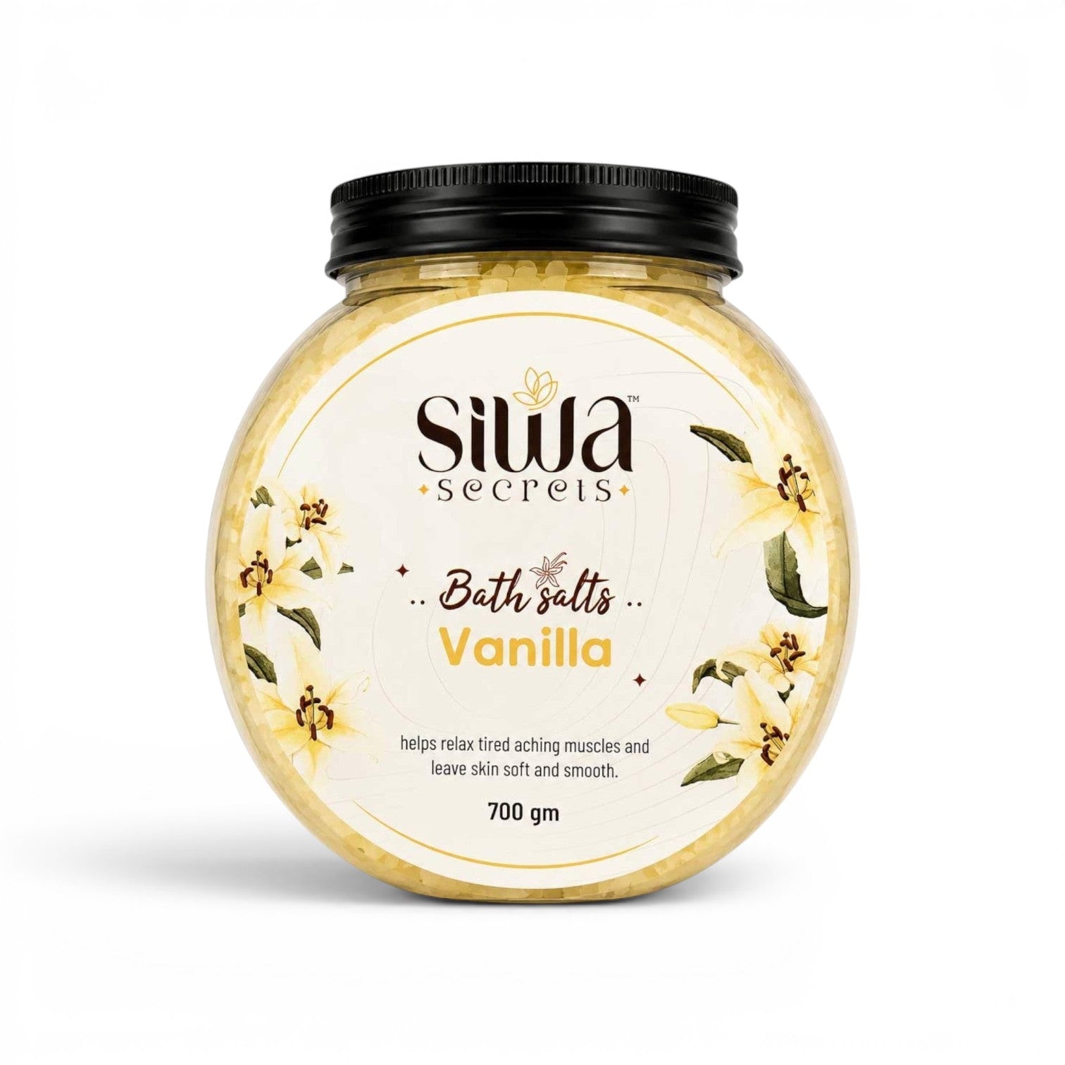 Siwa secrets bath salts vanilla 700 gm