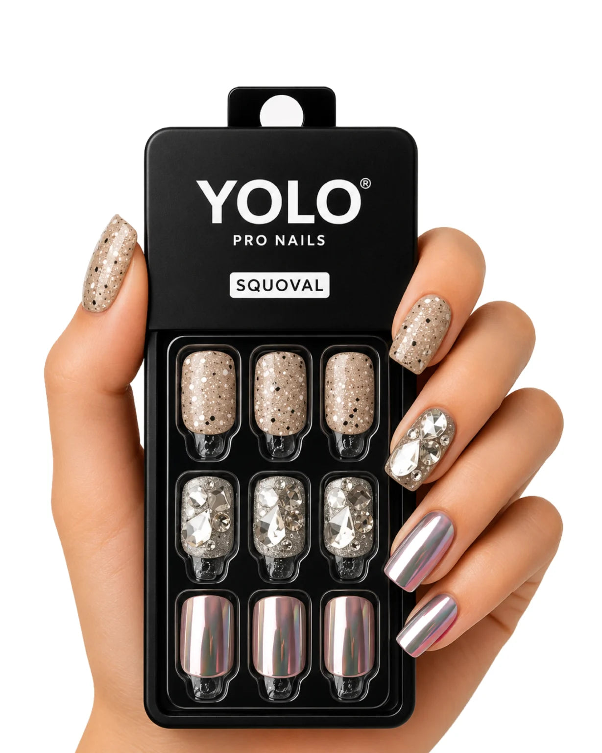 Yolo Pro Fake Nails - SS-104 Mirror