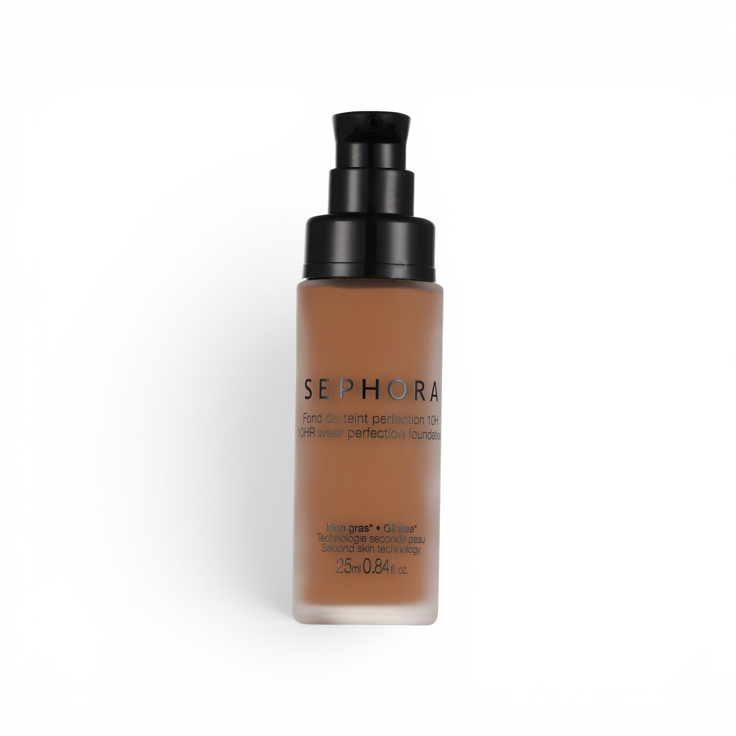 likemoon.shop SEPHORA 10HR wear foundation in shade 46 Mat Tan Pecan, a medium coverage oil-free liquid formula.
